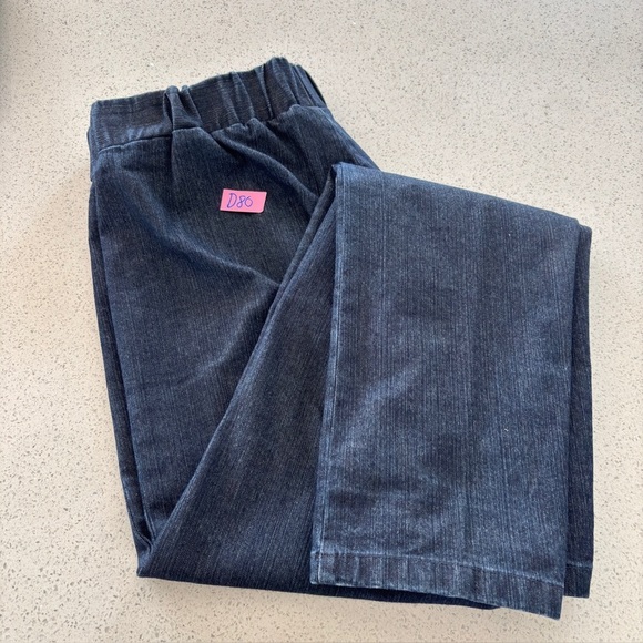 Soft Surroundings Jeans Large Ultimate Pull-On Elastic Waist Denim Dark Wash - Picture 11 of 14